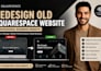 redesign old squarespace website into a professional business website